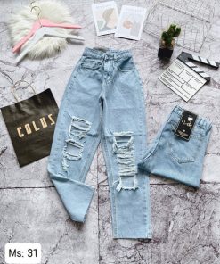 quần baggy jeans rách nữ giá rẻ
