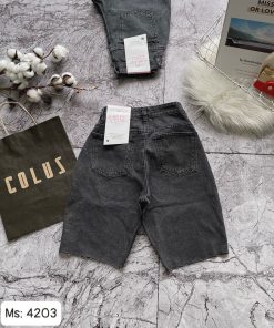 quần short jeans nữ cạp cao